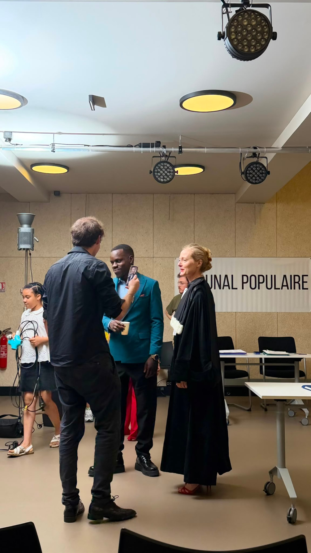 Tournage — direction d'acteurs sur scène